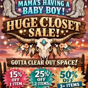 Huge Closet Sale! Help me clear space for the baby! 🩵